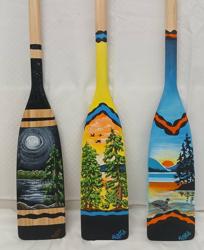 Painted Wood Paddles