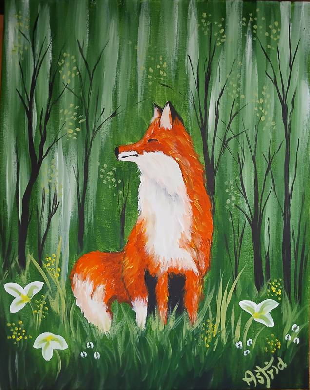 Paint Nite: Foxy Spring