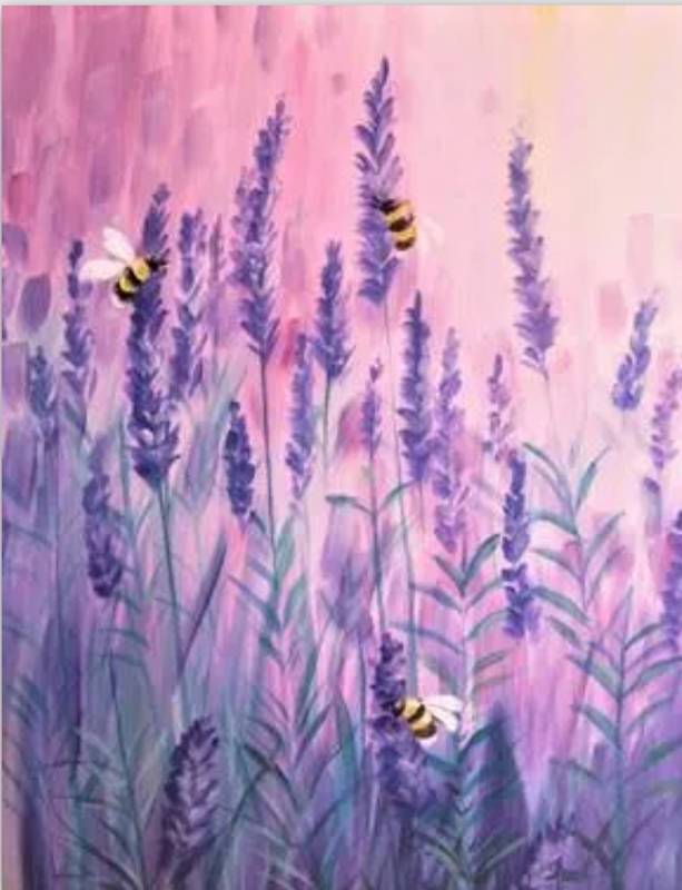 Paint Afternoon: Lavender Buzz 