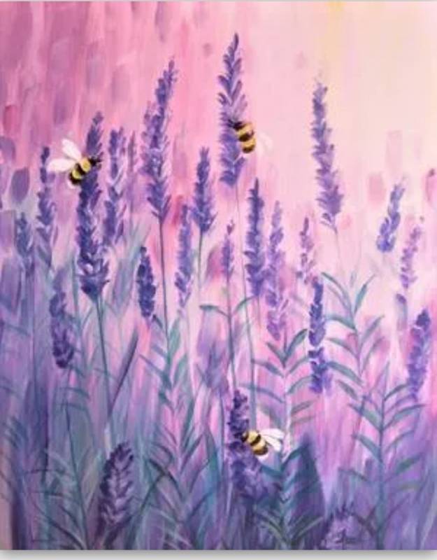 Paint Nite: Lavender Buzz