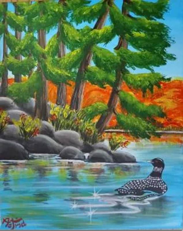 Paint Nite: Autumn Northern Shore