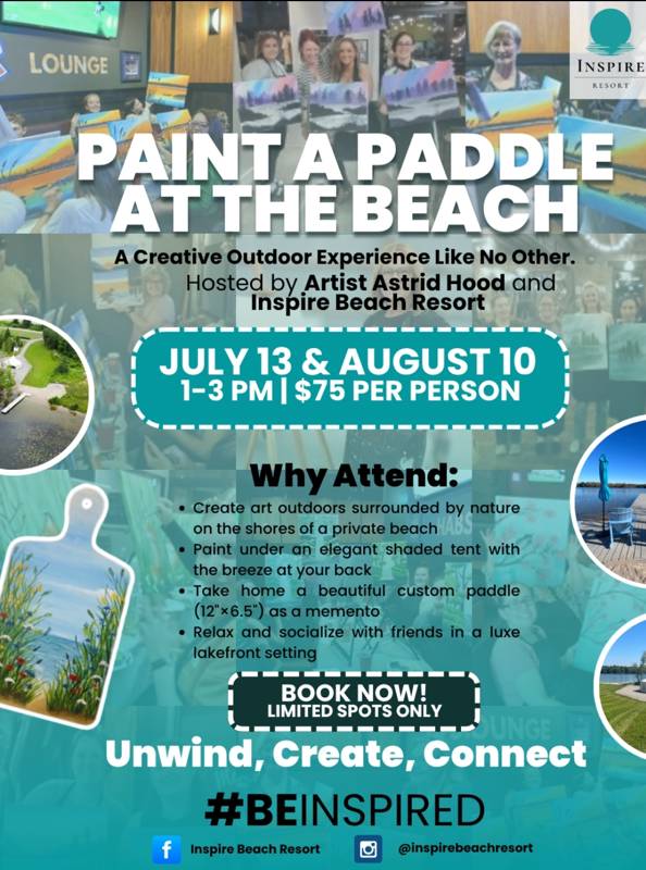 Paint a Paddle at the Beach 