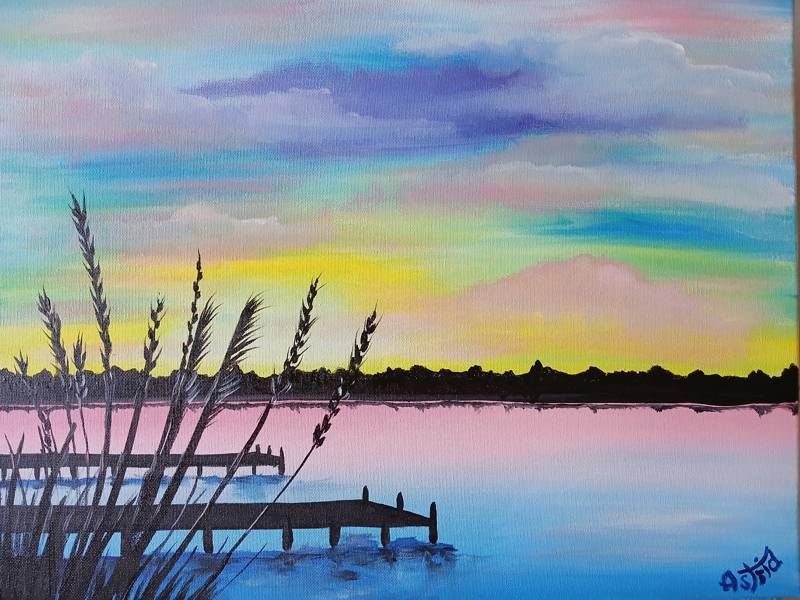 Paint Nite: Sunset by the Dock