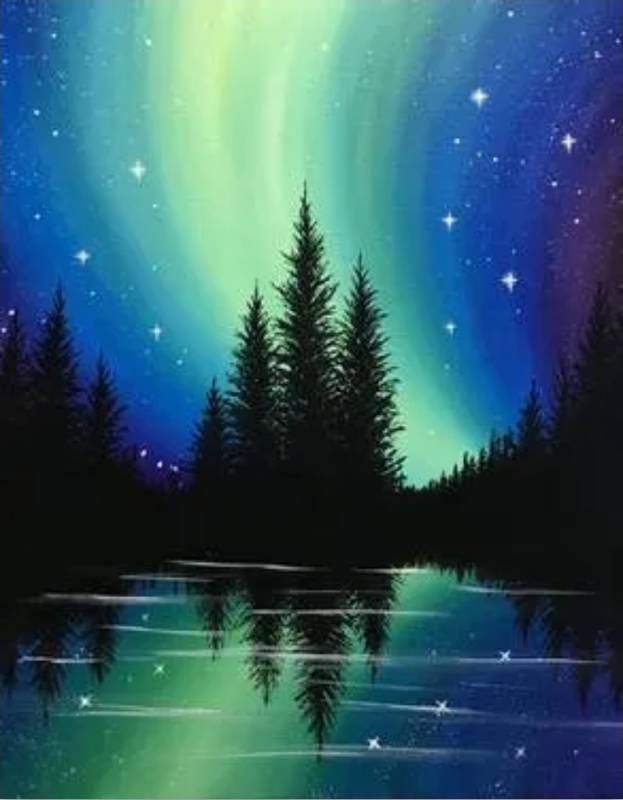 Paint Nite: Bright Northern Night