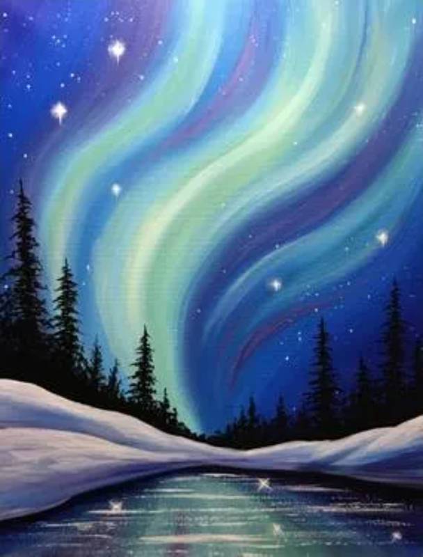 Paint Nite: Northern Night Lights