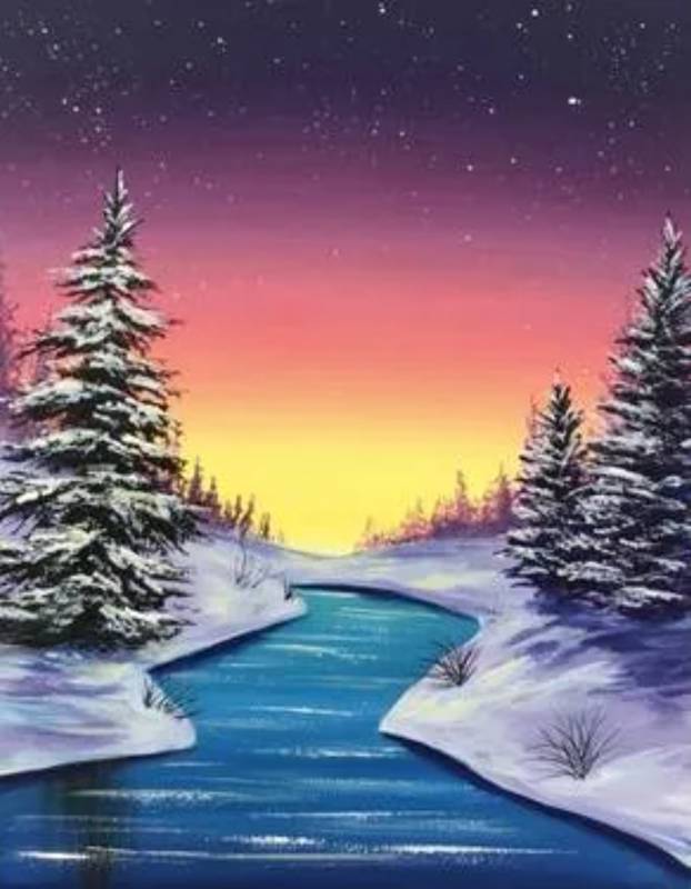 Paint Nite: Winter Glimmer