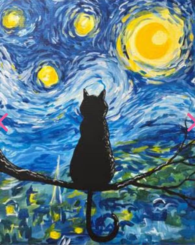Paint Nite: Van Gogh's Cat 