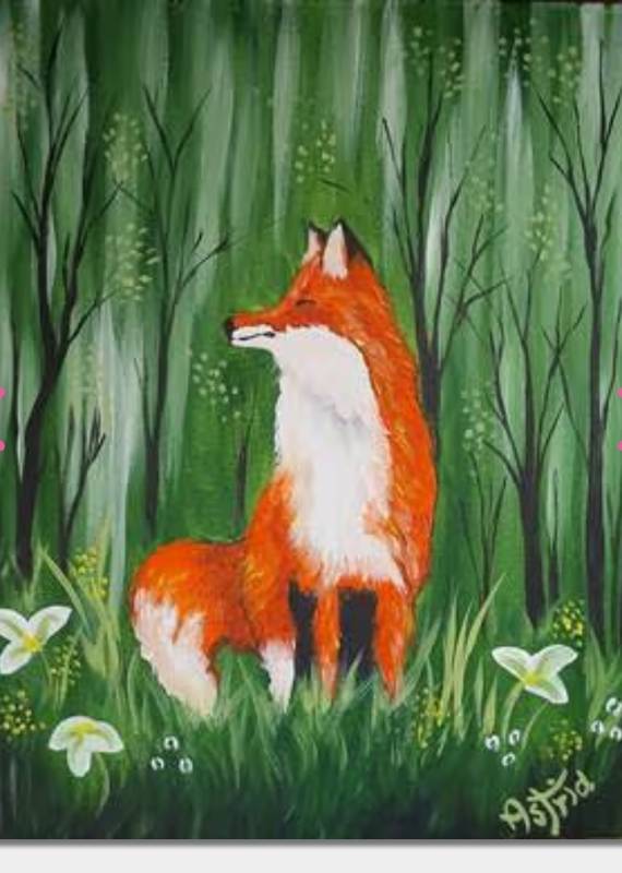 Paint Nite: Foxy Spring
