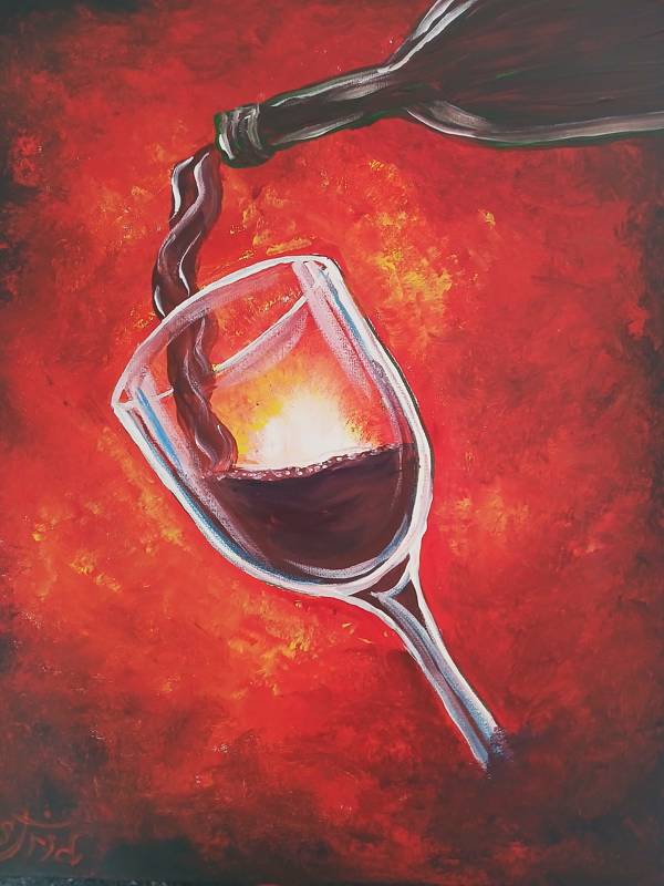Paint Night: Pour the Wine