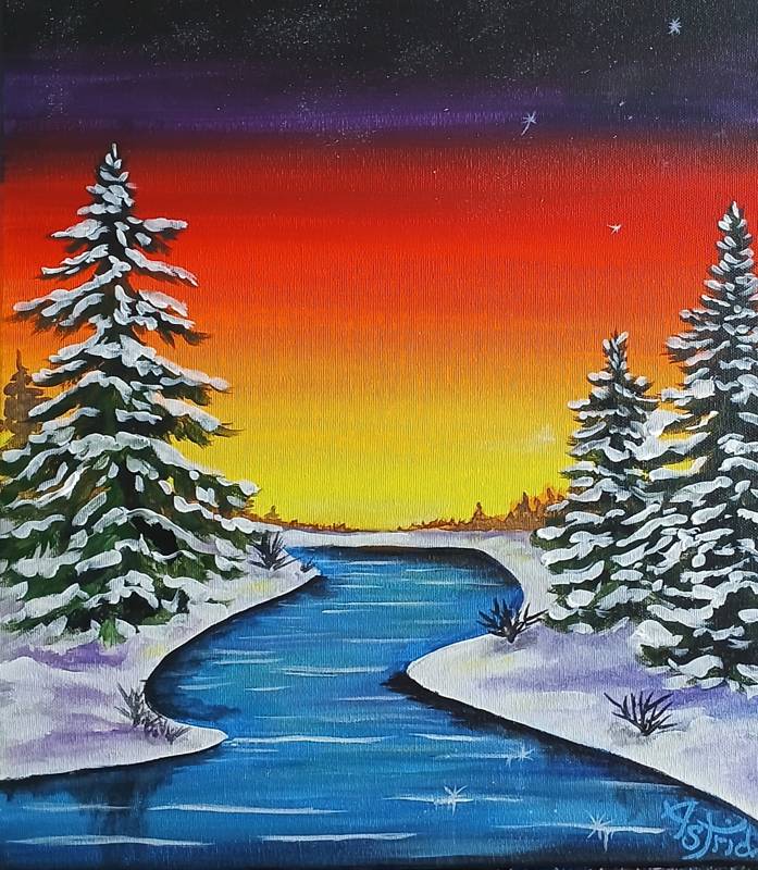 Paint Nite: Winter Glimmer