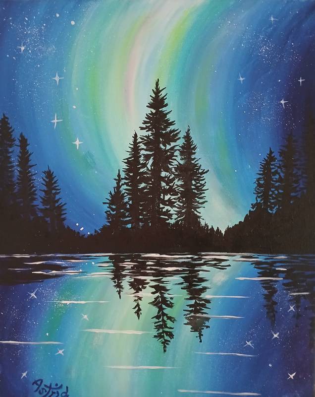 Paint Nite: Bright Northern Night