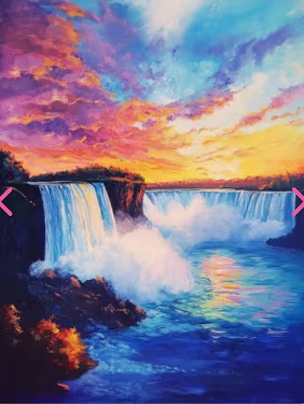 Paint Nite; Niagara Falls at Sunset