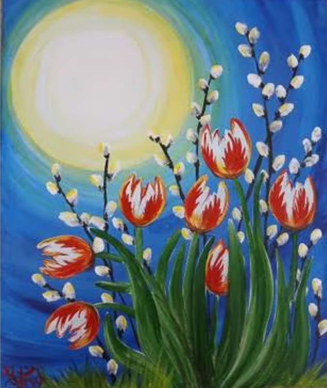 Paint Nite: Canadas Celebration Tulips 
