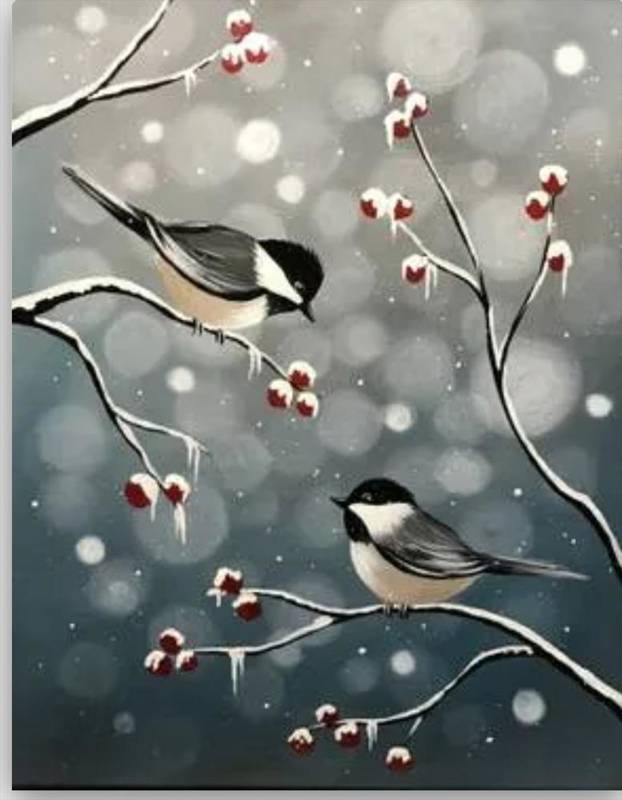 Paint Nite: Bokeh Birds